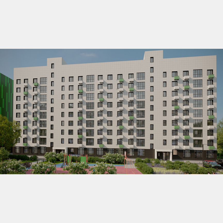 2-к. квартира, 61,9 м², 6/9 эт.