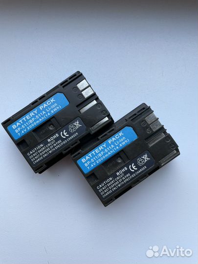 Аккумуляторы Canon BP-511