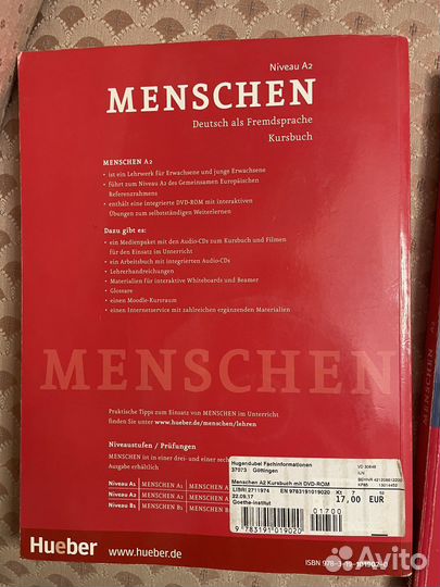 Menschen А 2 учебник и тетрадь по-немецкому языку