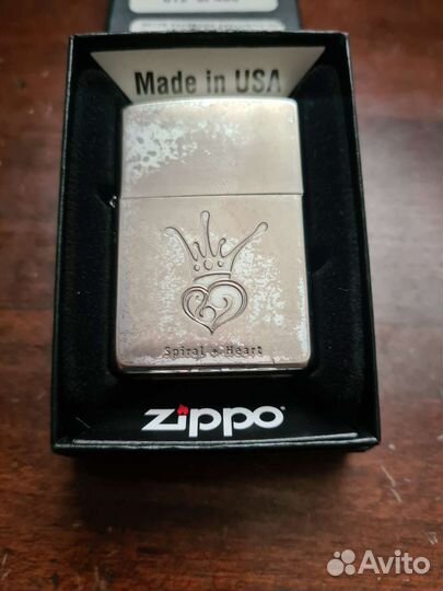 Zippo. Апрель 99/00 г. Переходная. Spiral+Heart