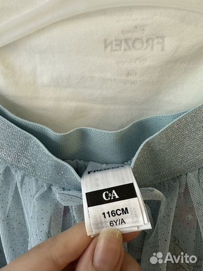 Комплект Холодное сердце c&a футболка юбка 110/116