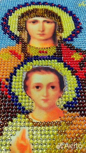 Иконы ручной работы- вышивка чешским бисером