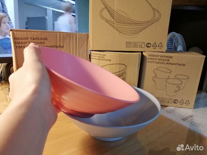 Комплект посуды Орифлейм из эко-пластика