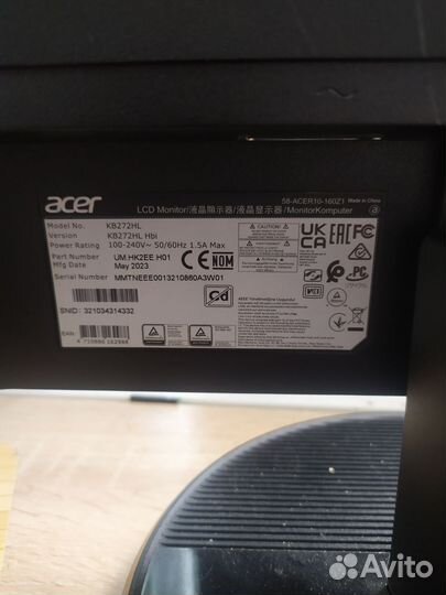 Монитор Acer 27 дюймов на запчасти