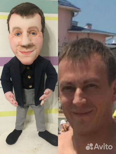 Портретная кукла- отличный подарок. Шарж по фото