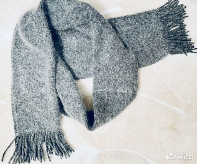 Длинный пуховый шарф