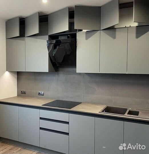 Прямой кухонный гарнитур современный