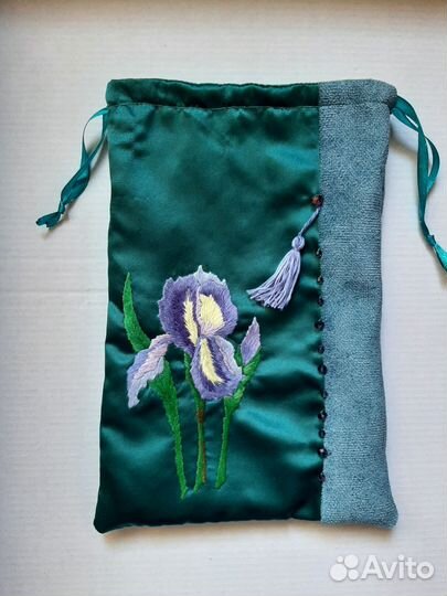 Мешочек для таро, подарочный мешочек, вышивка