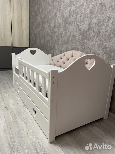 Детская кровать от 3 лет с бортиками