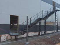 Промышленные, эвакуационные металлические лестницы