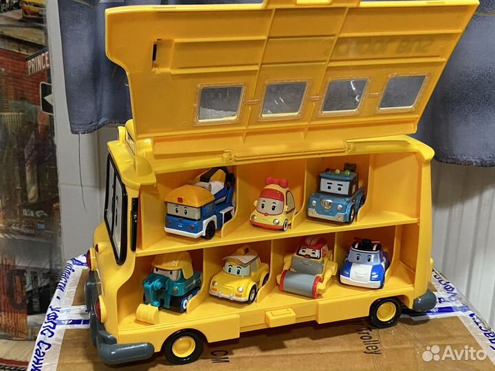 Робокар Полли автобус Скулби машинки