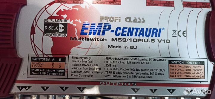 Спутниковый и эфирный мульти свитч