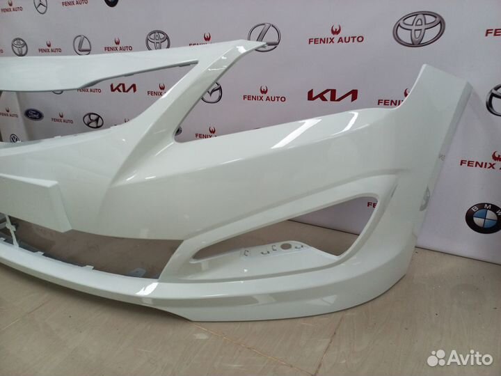 Бампер передний Hyundai Solaris 14-17 Белый