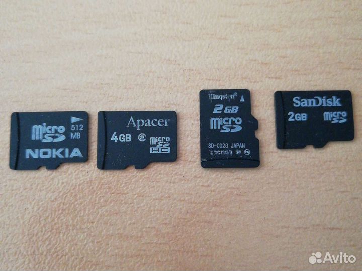 Карты памяти MicroSD (продаю скопом)