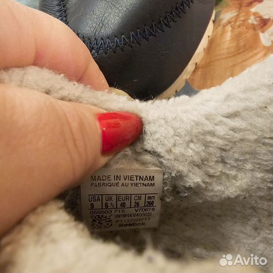 Кроссовки зимние женские reebok