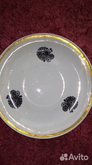 Блюдце ссср(пз) и розетки 50.60г для варенья