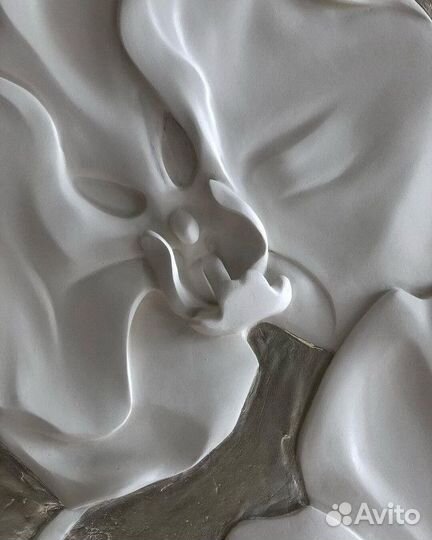 Барельеф / Панно Две орхидеи