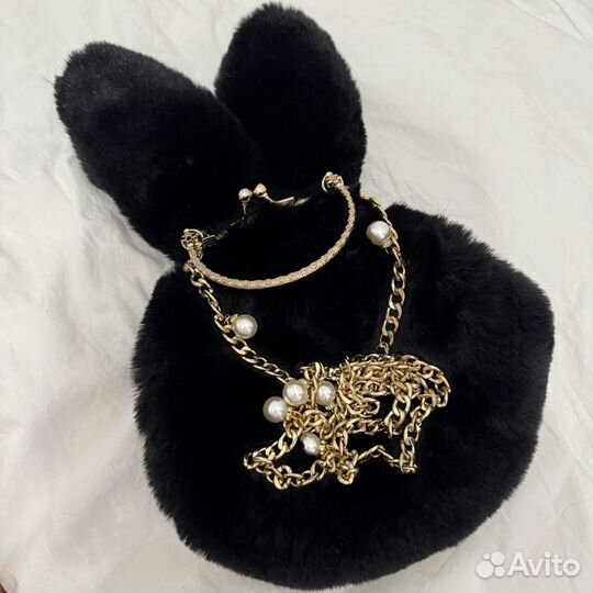 Плюшевая сумка зайчик