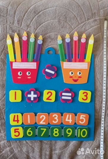 Обучающее арифметике панно