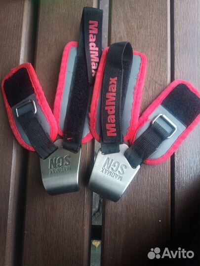 Лямки бинты кистевые для тяги с зацепом madmax