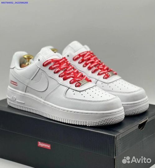 Кроссовки Nike Air Force 1 Low & Supreme (Арт.53652)