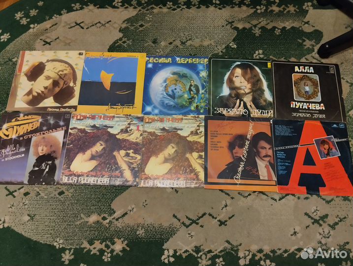Грампластинки А.Пугачевой и Л.Дербенев