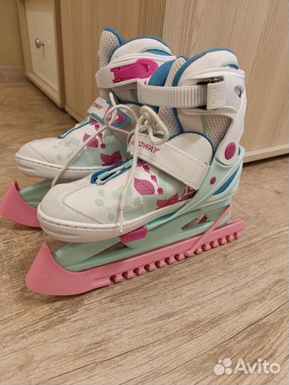 Коньки детские раздвижные nordway 31-36