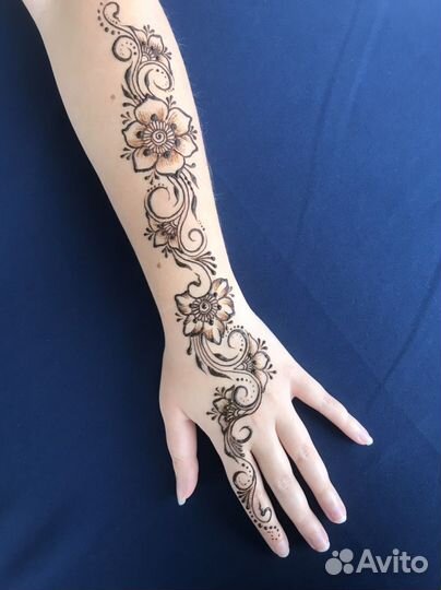 Мехенди натуральной хной