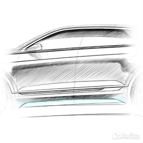 Левый порог для Rover 800