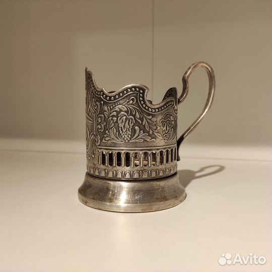 Мельхиоровый подстаканник «25 съезд кпсс»