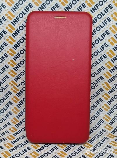 Чехол Redmi Note 8 красный, книжка