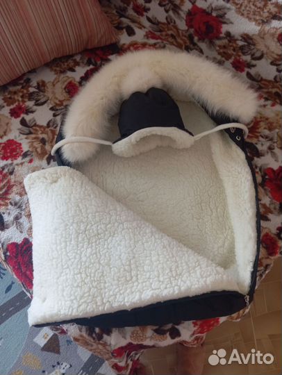 Зимний конверт в коляску