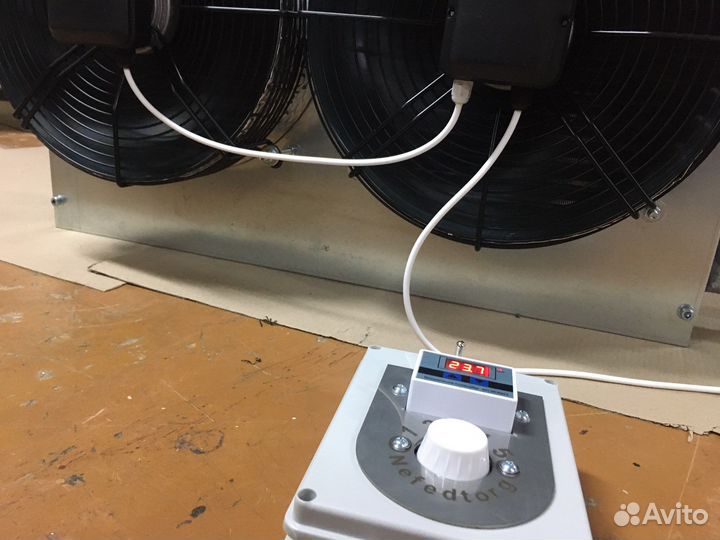 Тепловентилятор водяной мощный двухвентиляторный