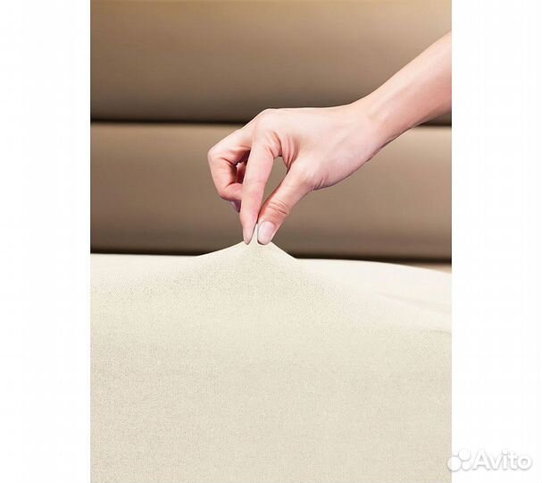 Простынь GoodNight Трикотаж 140х200х20 Бежевый на