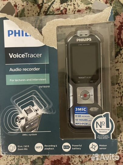 Цифровой диктофон philips
