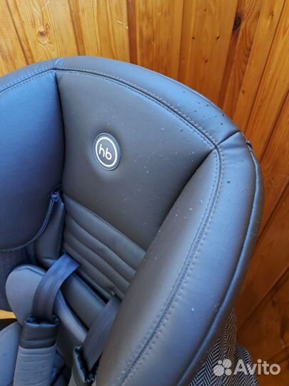 Автокресло Нappy baby Mustang кожаное