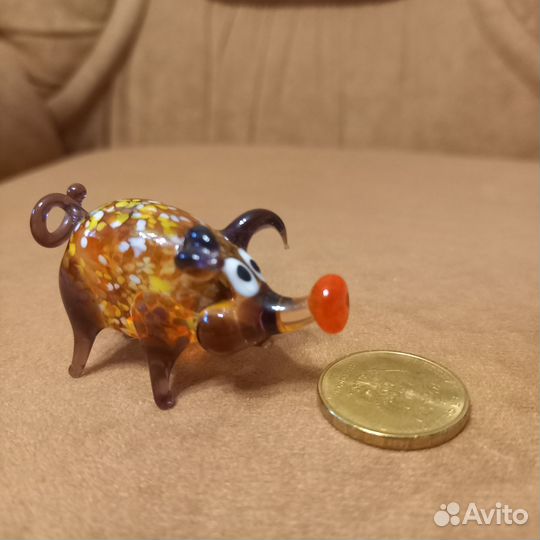 Стеклянные фигурки животных