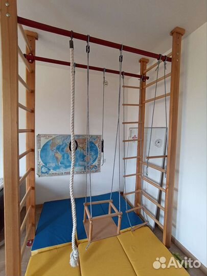 Деревянный спортивный комплекс Карусель