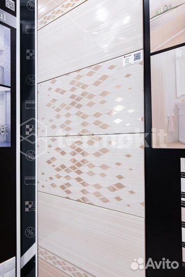 Керамическая плитка AltaCera Blik Crema DW9BLK01 Декор 24,9х50