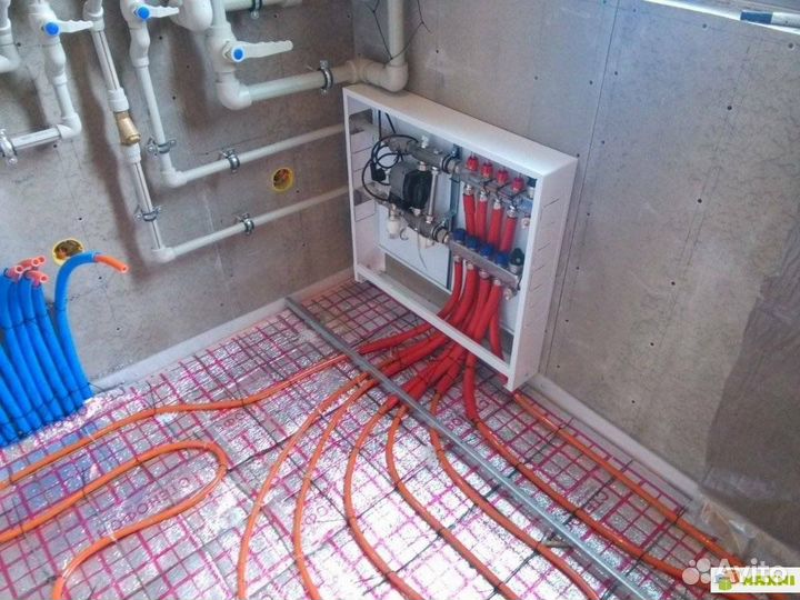 Монтаж тёплого пола. Водяной тёплый пол