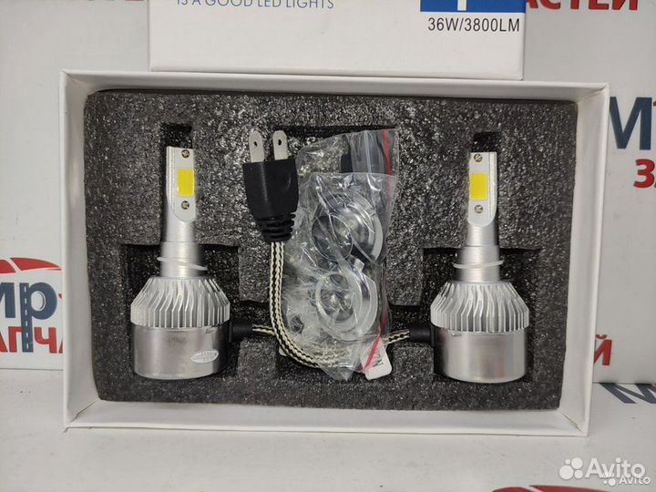 Лампа H7 12V LED 6000K 2 шт