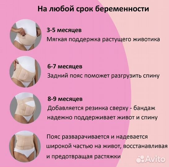 Бандаж для беременных m