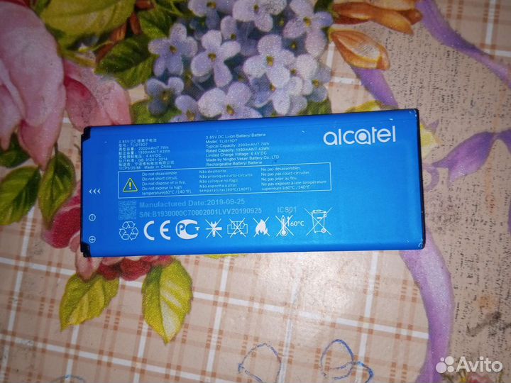 Батарея на alcatel