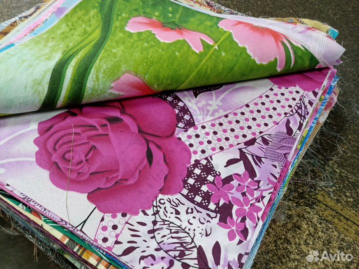 Отрезы ткани полиэстер