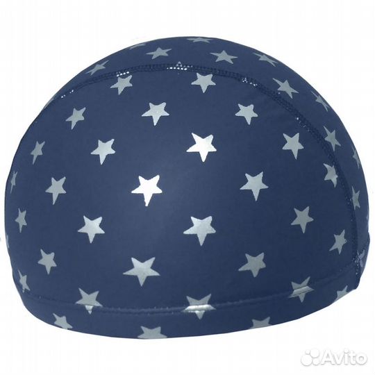 Шапочка для плавания пу синяя Спортекс D26120-1