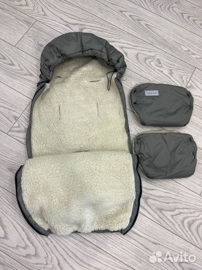 Кнаерт зимний меховой в коляску + муфты