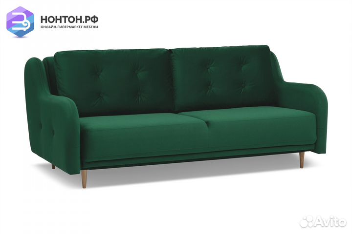 Диван книжка Глосс изумрудный
