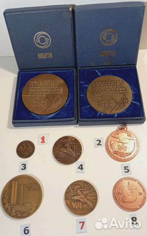 Медали настольные юбилейные