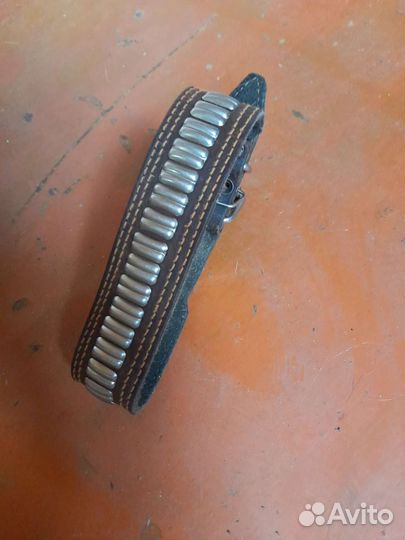 Ошейник кожаный для крупных собак