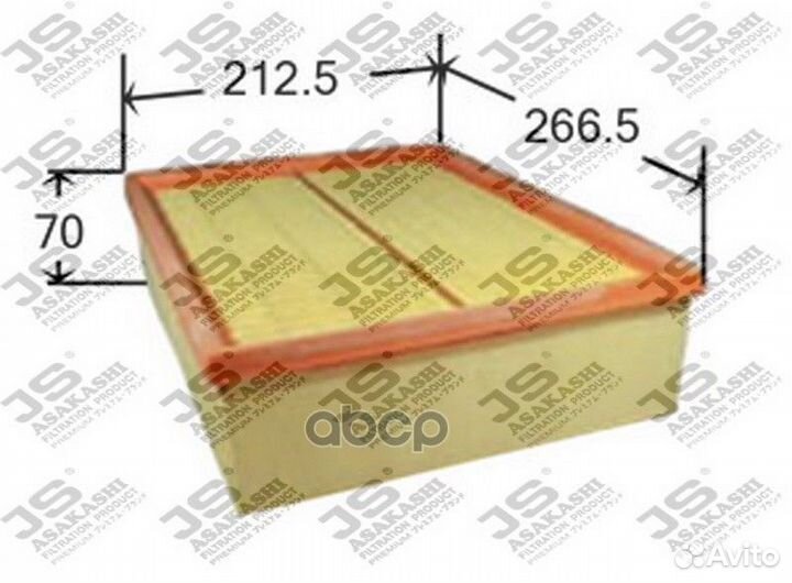 Фильтр воздушный A0257 JS Asakashi